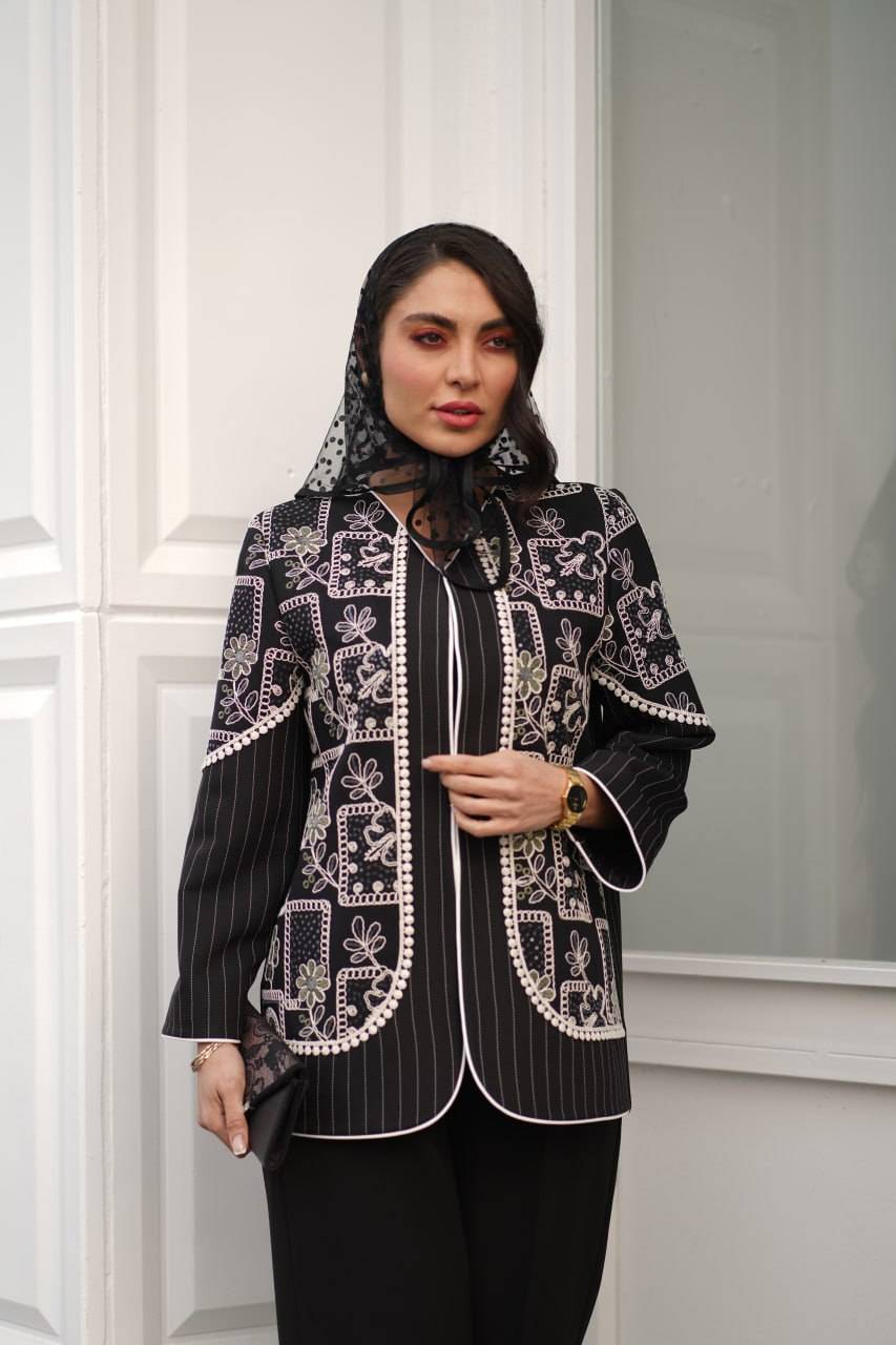 کت بزیاق طرح سوزن دوزی 